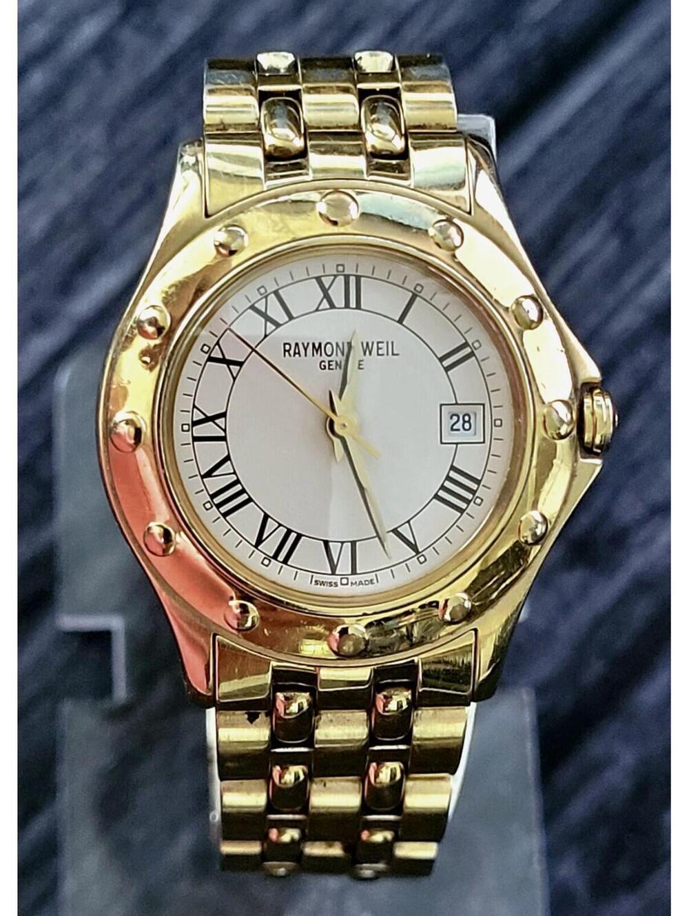 Raymond Weil Tango‎ Roman 18k Gold plated Womans Dress Watch